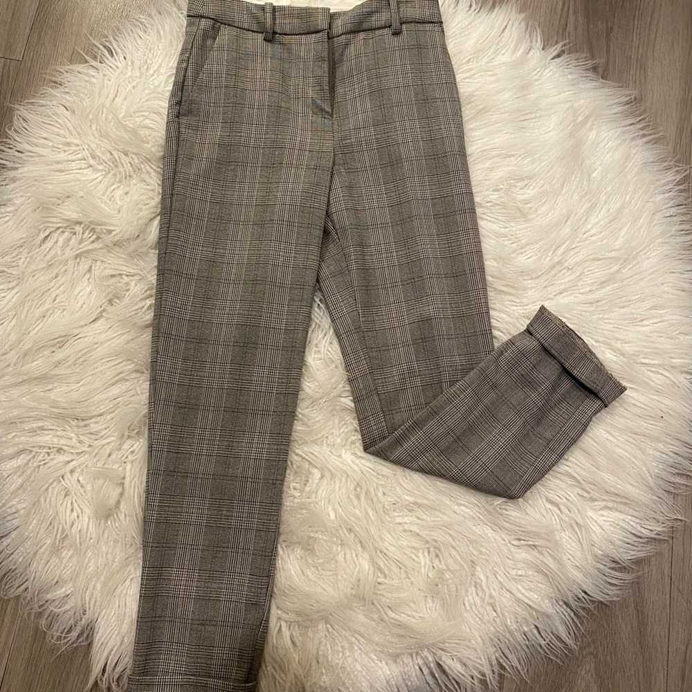 H&M plaid trousers
